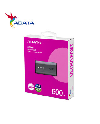 ADATA SE880 500GB External Solid State Drive ( USB 3.2 Gen2 Type-C )