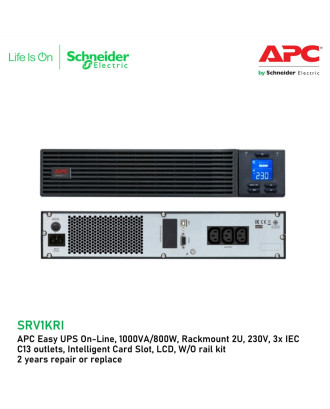 APC Easy UPS On-Line SRV 1000VA 230V RM (SRV1KRI)