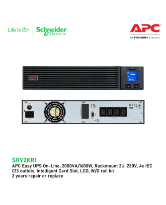 APC Easy UPS On-Line SRV 2000VA RM 230V (SRV2KRI)