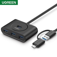UGREEN CR113 USB-C 4 Ports USB 3.0 Hub with USB‐C ...
