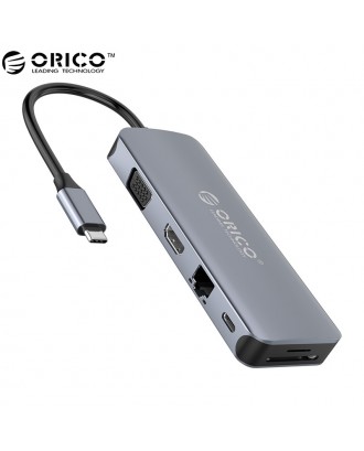 ORICO MC-U111P 11-in-1 Multifunctional Type-C Adapter PD 3.0 5-20V/100W MAX