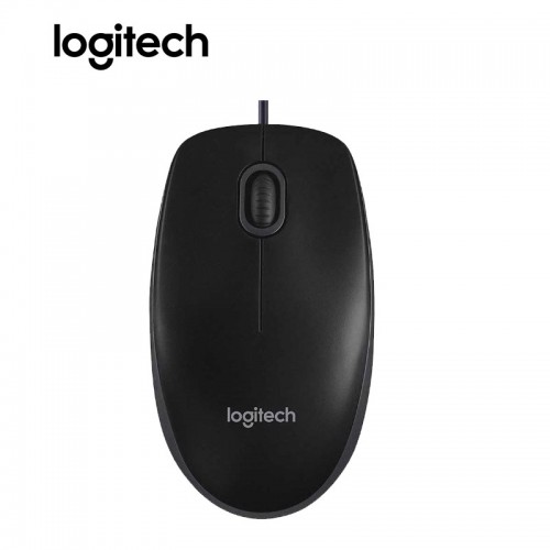 Logitech B100 USB Wired Mouse - Gold One Computer