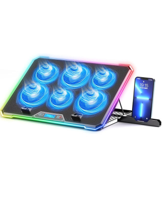 Laptop Cooler Icecoorel K15 6-Fan with RGB