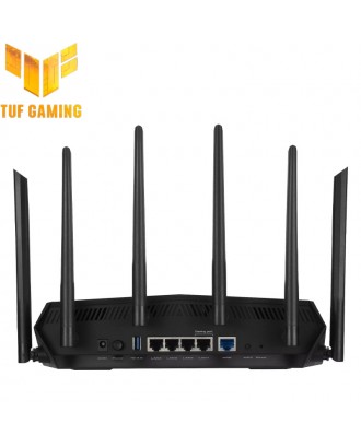 ASUS TUF Gaming AX6000 Dual Band WiFi 6 Gaming Router AiMesh AiProtection Pro Network Security AURA RGB Lighting