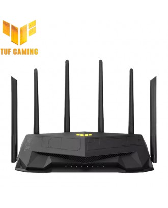 ASUS TUF Gaming AX6000 Dual Band WiFi 6 Gaming Router AiMesh AiProtection Pro Network Security AURA RGB Lighting