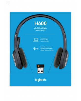 LOGITECH H600 WIRELESS HEADSET WITH NOISE-CANCELLING MIC