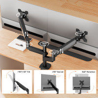 Monitor Arm M252DLA (Dual Monitor / Up to 32-inch)...