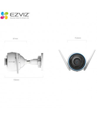 EZVIZ H3 3K Outdoor Wi-Fi Smart Home Camera Color Night Vision