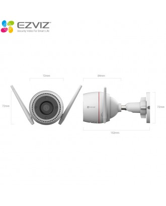 EZVIZ H3c 2K+ Outdoor Wi-Fi Smart Home Camera Color Night Vision