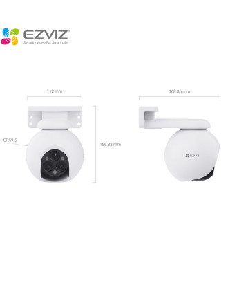EZVIZ H80f 2K+ Multi Triple-Lens Smart Home Wi-Fi Camera