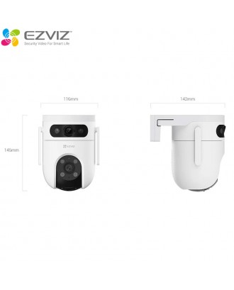 EZVIZ H9c 2K Dual-Lens Outdoor Pan & Tilt Wi-Fi Camera Color Night Vision