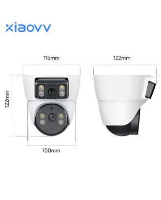 Xiaovv BQ3 2.0+2.0MP Dual Lens Smart WI-FI CAMERA (Free Memory 32G)