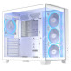 ASUS A32 PLUS ATX  White ( Support ATX MB / USB C / Tempered Glass / Included 4 Fans ) 