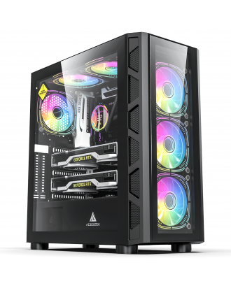 Acegeek Warrior A380 Glass ( Support ATX MB / 1xUSB 3.0 ) 