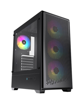 Acegeek Qube ( Support ATX MB / 1xUSB 3.0 / Included ARGB Fan Sync 4 Fans  12cm )   Acegeek Qube ( Support ATX MB / 1xUSB 3.0 / Included ARGB Fan Sync 4 Fans  12cm )