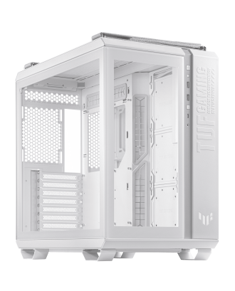 Asus TUF Gaming Case GT502 White ( Support EATX MB / USB 3.0 / Tempered Glass / Included 4 fans ) 