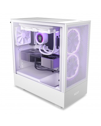 NZXT H5 Flow Editon White( Support ATX MB / USB 3.0 / Fron Mesh ) 