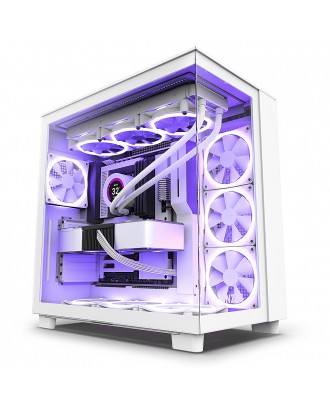 NZXT H9 Flow Edition ( Support EATX MB / USB Type C / Tempered Glass ) 