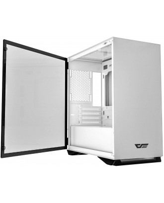 darkFlash DLM22 White ( Support M-ATX MB / USB 3.0 / Tempered Glass ) 