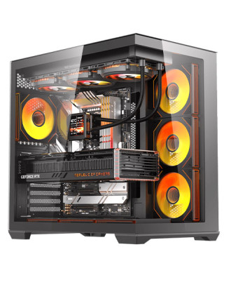 Case darkFlash C280 ( Support E-ATX / ATX  MB / Type-C / Included Fan x 7pcs  ) 