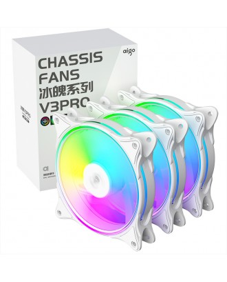 Fan Case Aigo V3-Pro 3 in 1 ( 3 x PWM fans 12cm / ARGB Sync ) 