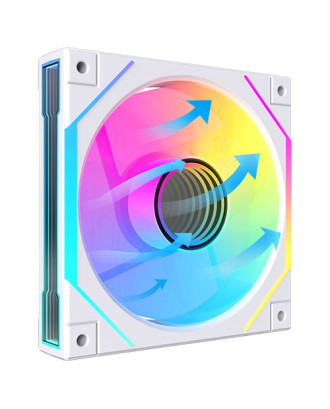 Acegeek Turbine White Reverse​ ( Fan 12cm / ARGB Sync / PWM / 1850rpm ) 