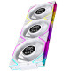 Interstellar V4 DGT Block FAN 360 White Reverse ( 3x Fans 12cm / ARGB Sync / 2100rpm / Speed Display / PWM / High Performance Fan ) 