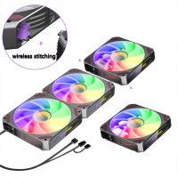 Aigo YOGO L12 Pro 3 in 1 ( 3 x fans 12cm / ARGB Sy...