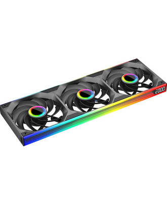 Jungle STARLINK infinite mirror 360 Black ​Reverse ( 3x Fans 12cm / ARGB Sync / 2300rpm / 12CM / PWM / High Performance Fan ) 