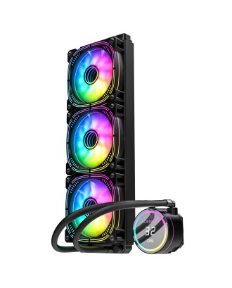 Acegeek Temp C360 Black ( Liquid Cooling Three Fans / Support Intel and AMD CPU / ARGB Sync 5V )