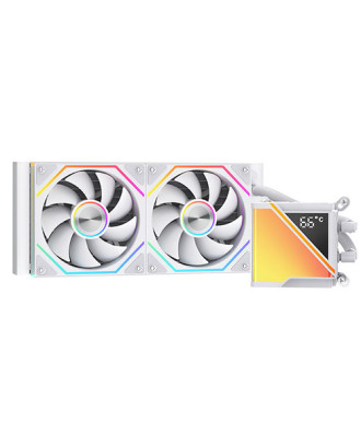 Jungle Leopard Stellar Realm RS White Digital ( Liquid Cooling Three Fans / Support Intel and AMD CPU / Temperature Show )