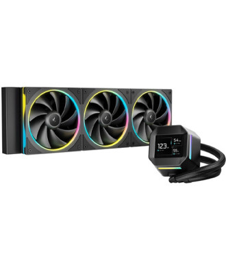 DeepCool LM360 LCD ( Premium Liquid Cooling three Fans / Support Intel and AMD CPU / 2.4" IPS display)