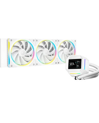 DeepCool LM360​ Whtie LCD ( Premium Liquid Cooling three Fans / Support Intel and AMD CPU / 2.4" IPS display)