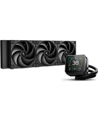 DeepCool SPARTACUS 360 ( Premium Liquid Cooling three Fans / Support Intel and AMD CPU / 3.4" IPS display)