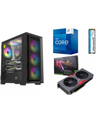 Desktop Gaming / Design ( i7 13700F / Ram 16GB / M.2 PCIe 1TB / RTX 4060 TI NB DUO 8G ) 