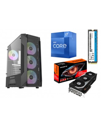 Desktop Gaming / Design ( i7 12700 / Ram 16GB / M.2 PCIe  1TB / RX 6800 XT 16GB ) 