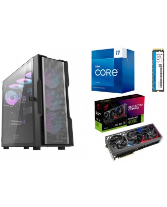 Desktop Gaming / Design ( i7 13700F / Ram 32GB / M.2 PCIe 1TB / Asus Strix RTX4080 16GB  ) 