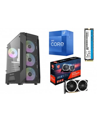 Desktop Gaming / Design ( i7 12700 / Ram 16GB / M.2 PCIe  1TB / RX 6600  8GB ) 