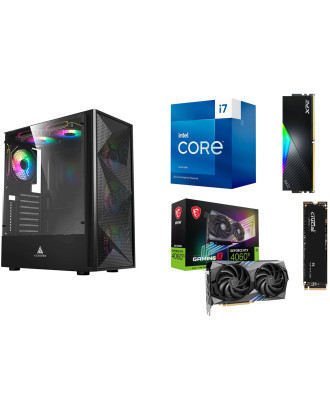 Desktop Gaming / Design ( i7 13700F  / Ram 16GB DDR5 / M.2 PCIe 1TB / RTX4060Ti 8GB ) 