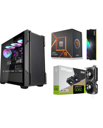 Desktop Gaming / Design ( Ryzen 9 7900 / Ram 16GB / M.2 PCIe​ 1TB 4.0 / RTX 5060 8GB  ) 