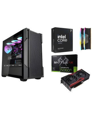 Desktop Gaming / Design ( Core Ultra 7 265K / Ram 32GB DDR5 / M.2 PCIe 1TB / RTX 5060 Ti 16GB  ) 