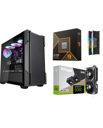 Desktop Gaming / Design ( Ryzen 9 9900X / Ram 32GB / M.2 PCIe​ 1TB 4.0 / RTX 5060Ti 16GB  ) 