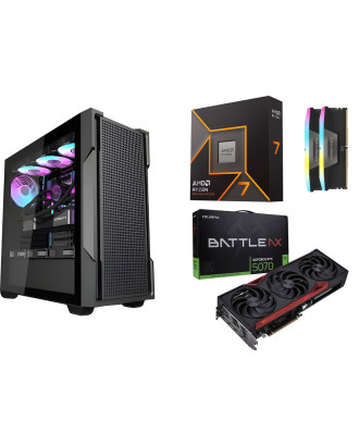 Desktop Gaming / Design ( Ryzen 7 9700X / Ram 32GB / M.2 PCIe​ 1TB 4.0 / RTX 5070 12GB  ) 