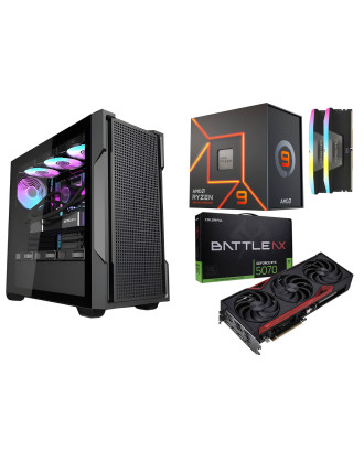 Desktop Gaming / Design ( Ryzen 9 7900X / Ram 32GB / M.2 PCIe​ 1TB 4.0 / RTX 5070 12GB  ) 