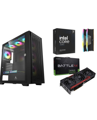 Desktop Gaming / Design ( Core Ultra 7 265K / Ram 32GB DDR5 / M.2 PCIe 1TB / RTX 5070 12GB  ) 