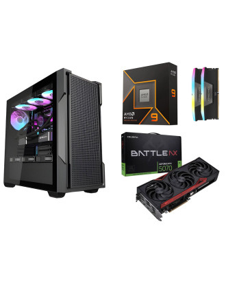 Desktop Gaming / Design ( Ryzen 9 9900X / Ram 32GB / M.2 PCIe​ 1TB 4.0 / RTX 5070 12GB  ) 