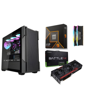 Desktop Gaming / Design ( Ryzen 9 9950X / Ram 32GB / M.2 PCIe​ 1TB 4.0 / RTX 5070 Solid 12GB  ) 