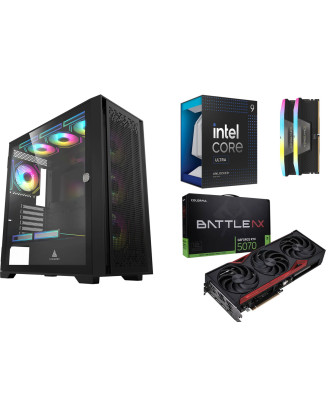 Desktop Gaming / Design ( Core Ultra 9 285K / Ram 32GB DDR5 / M.2 PCIe 1TB / RTX 5070 12GB  ) 
