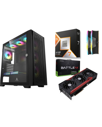 Desktop Gaming / Design ( Ryzen 7 9800X3D/ Ram 32GB / M.2 PCIe​ 1TB 4.0 / RTX 5070Ti 16GB  ) 