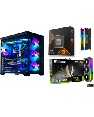Desktop Gaming / Design ( Ryzen 9 9900X / Ram 32GB / M.2 PCIe​ 1TB 4.0 / ZOTAC RTX 5090 32GB  ) 